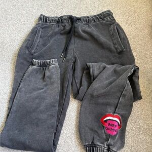 BABE SHADE Gray Joggers